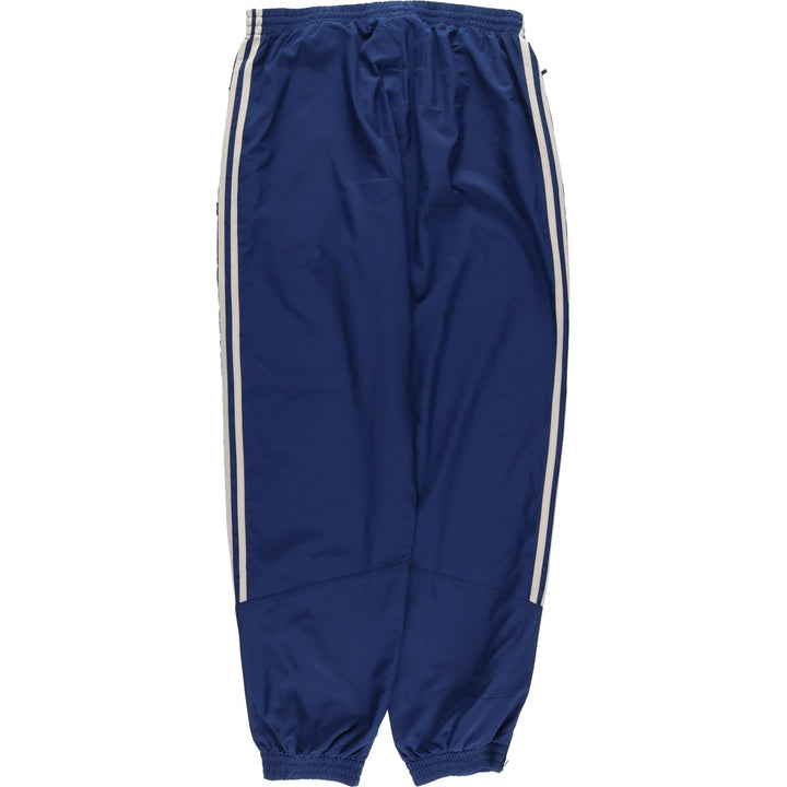00'S Adidas warm-up pants, nylon pants, rustling pants, men's size L polyester navy blue type Vintage Second Hand