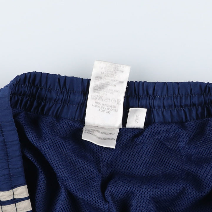00'S Adidas warm-up pants, nylon pants, rustling pants, men's size L polyester navy blue type Vintage Second Hand