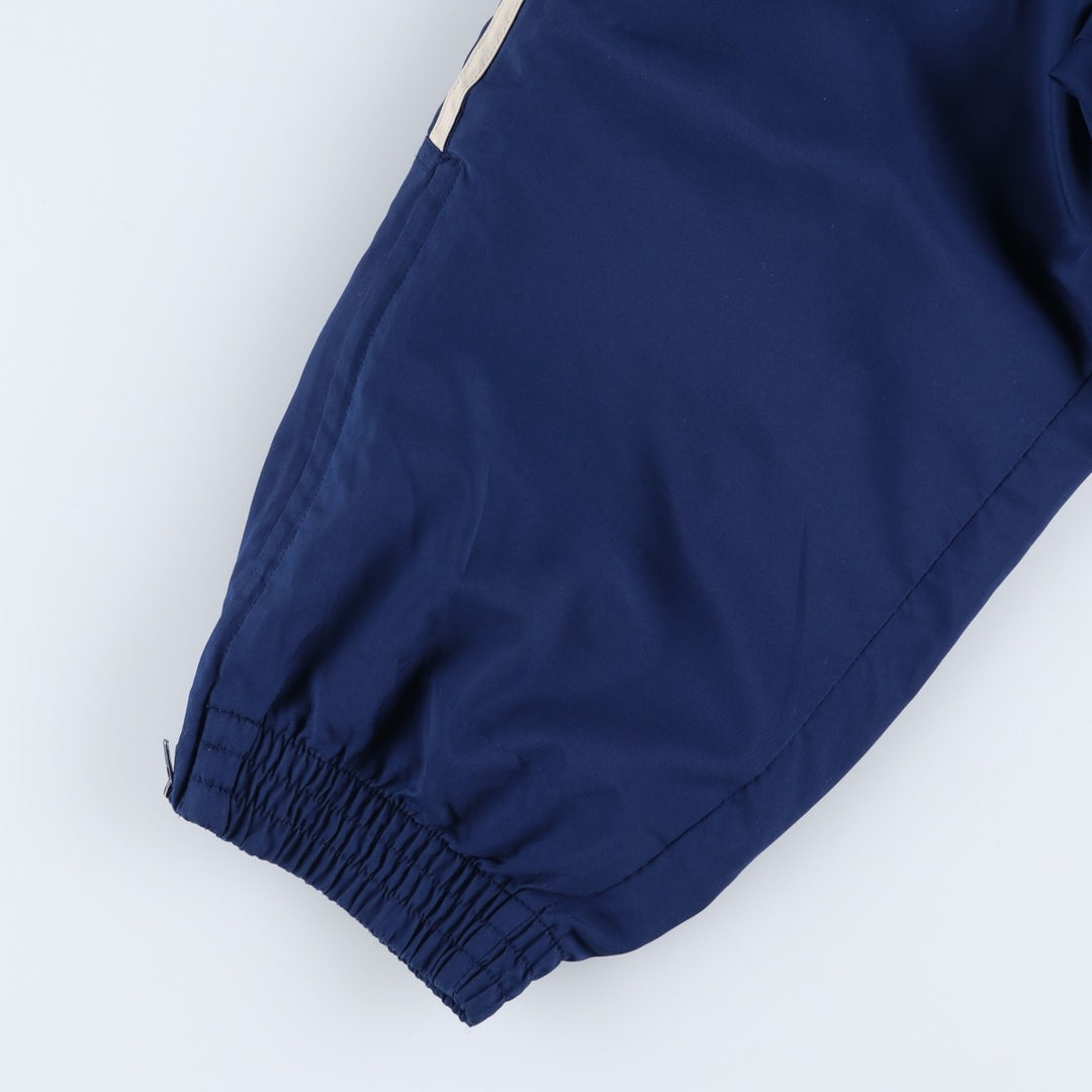 00'S Adidas warm-up pants, nylon pants, rustling pants, men's size L polyester navy blue type Vintage Second Hand