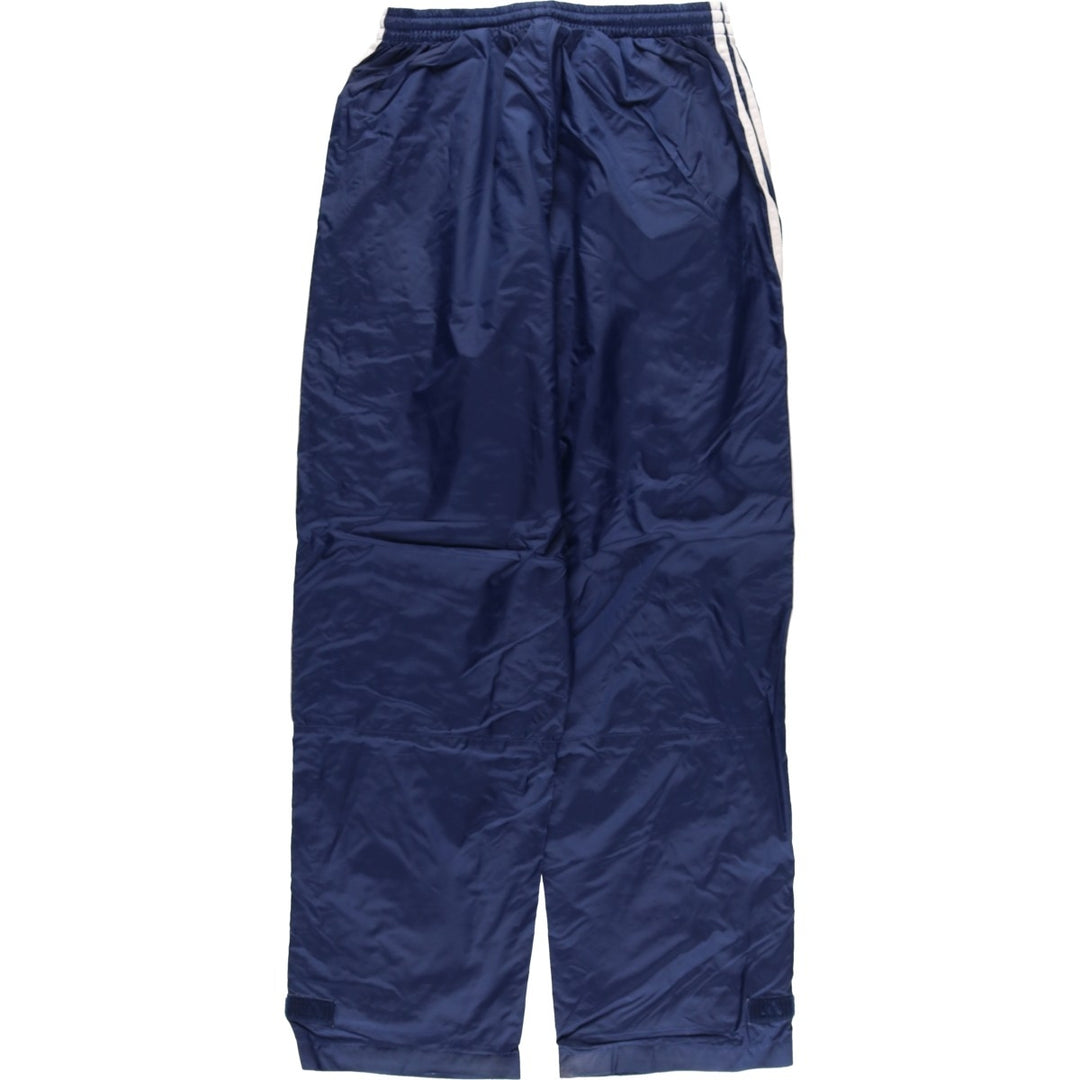 00'S Adidas nylon pants, rustling pants, men's size M Nylon navy blue type Vintage Second Hand