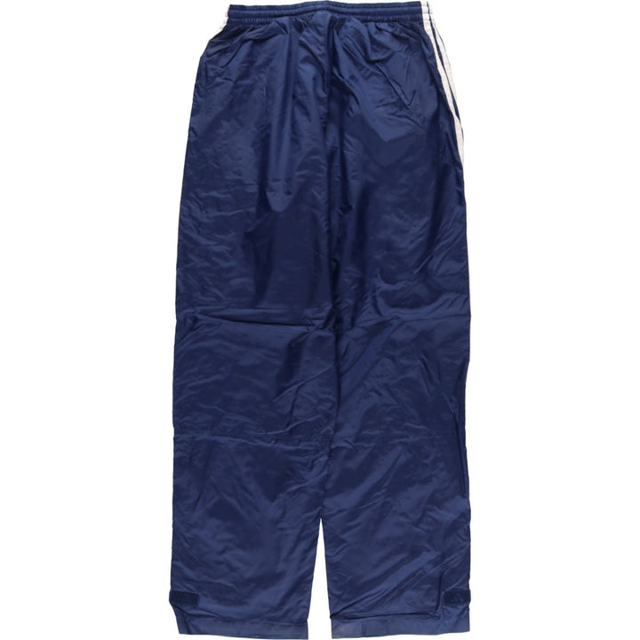 00'S Adidas nylon pants, rustling pants, men's size M Nylon navy blue type Vintage Second Hand