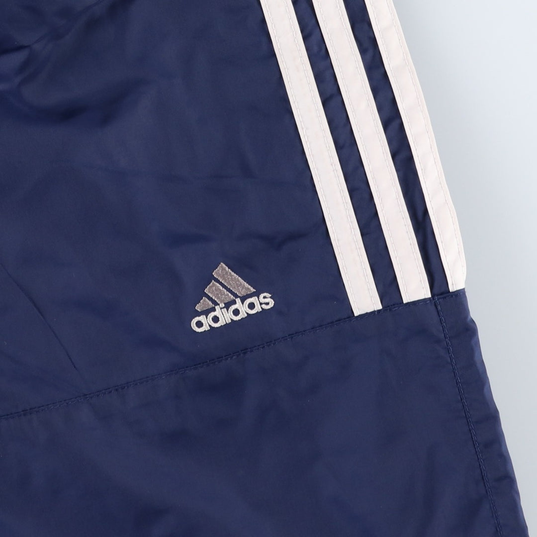 00'S Adidas nylon pants, rustling pants, men's size M Nylon navy blue type Vintage Second Hand