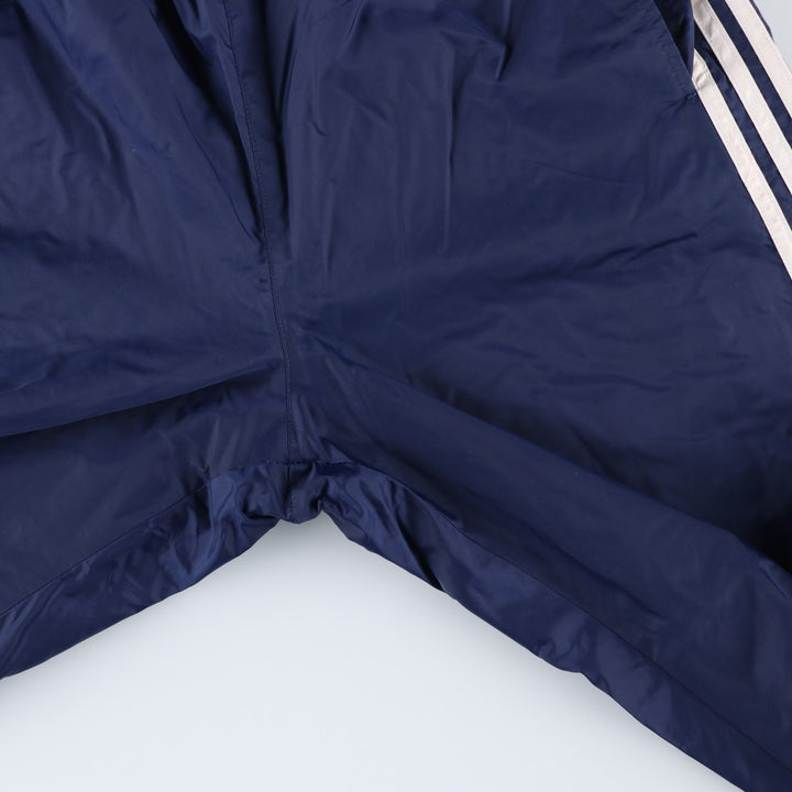 00'S Adidas nylon pants, rustling pants, men's size M Nylon navy blue type Vintage Second Hand