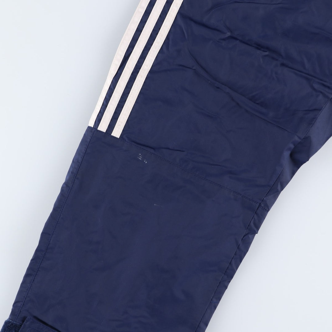 00'S Adidas nylon pants, rustling pants, men's size M Nylon navy blue type Vintage Second Hand