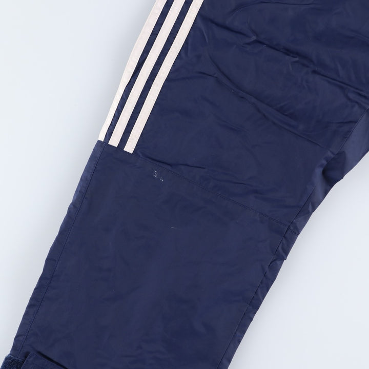 00'S Adidas nylon pants, rustling pants, men's size M Nylon navy blue type Vintage Second Hand