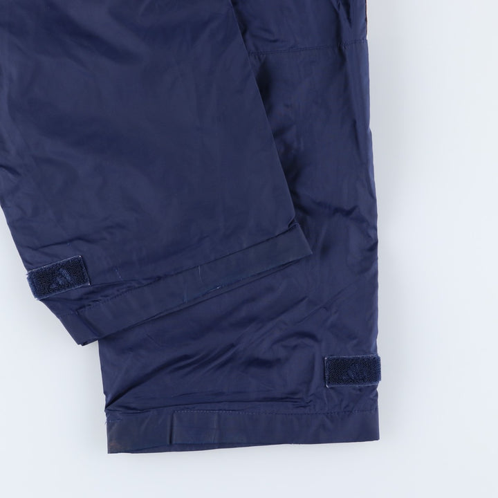 00'S Adidas nylon pants, rustling pants, men's size M Nylon navy blue type Vintage Second Hand