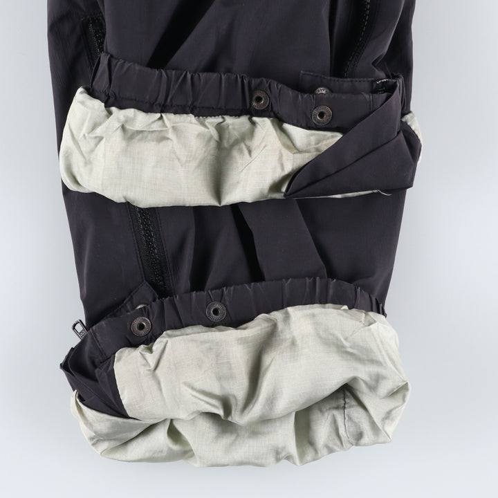90'S LLBean GORE-TEX nylon pants, men's size M. Nylon black type Vintage Second Hand