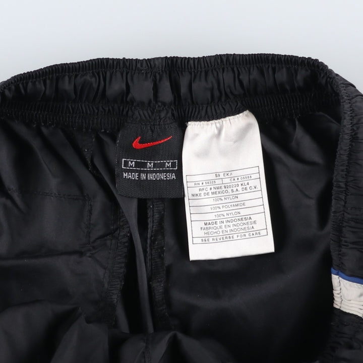 90'S Nike Nylon Pants, Shaka Shaka Pants, Men's M Size, Vintage Nylon black type Vintage Second Hand