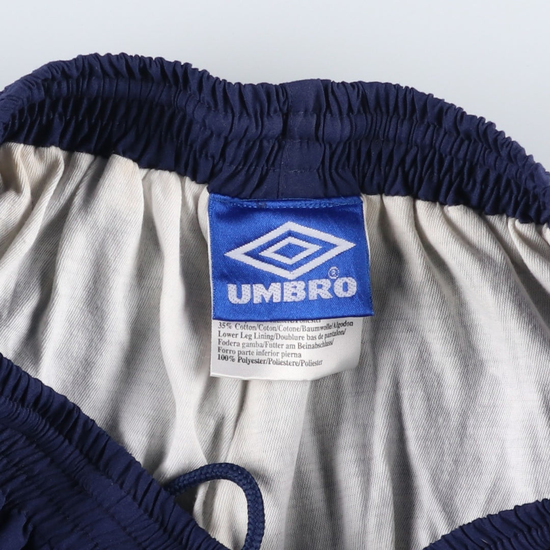 90'S Umbro Warm-Up Pants, Nylon, Shaka Shaka Pants, Men's Size Medium, Vintage polyester blue type Vintage Second Hand