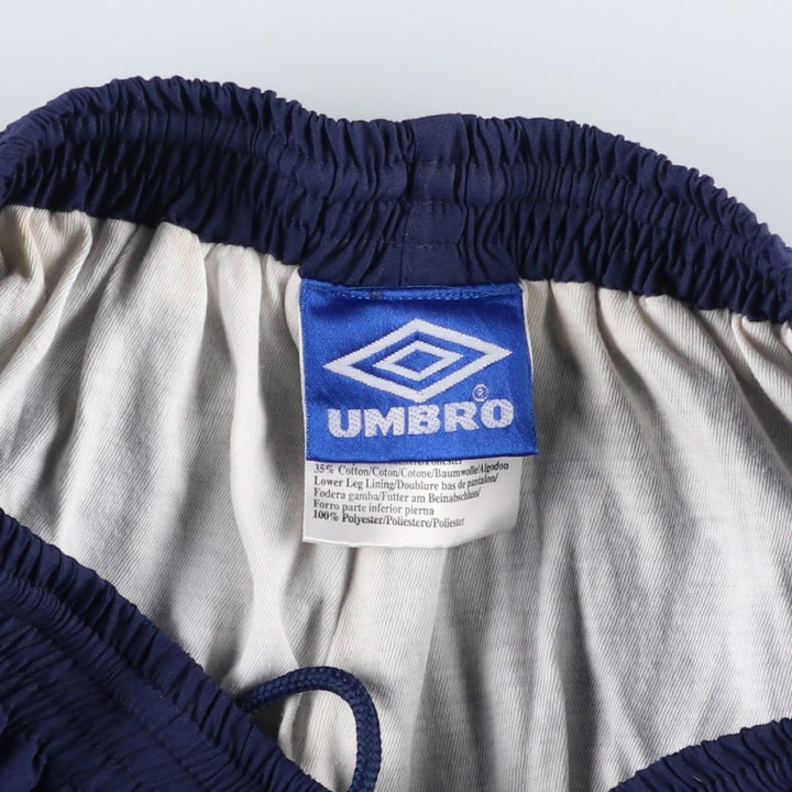 90'S Umbro Warm-Up Pants, Nylon, Shaka Shaka Pants, Men's Size Medium, Vintage polyester blue type Vintage Second Hand