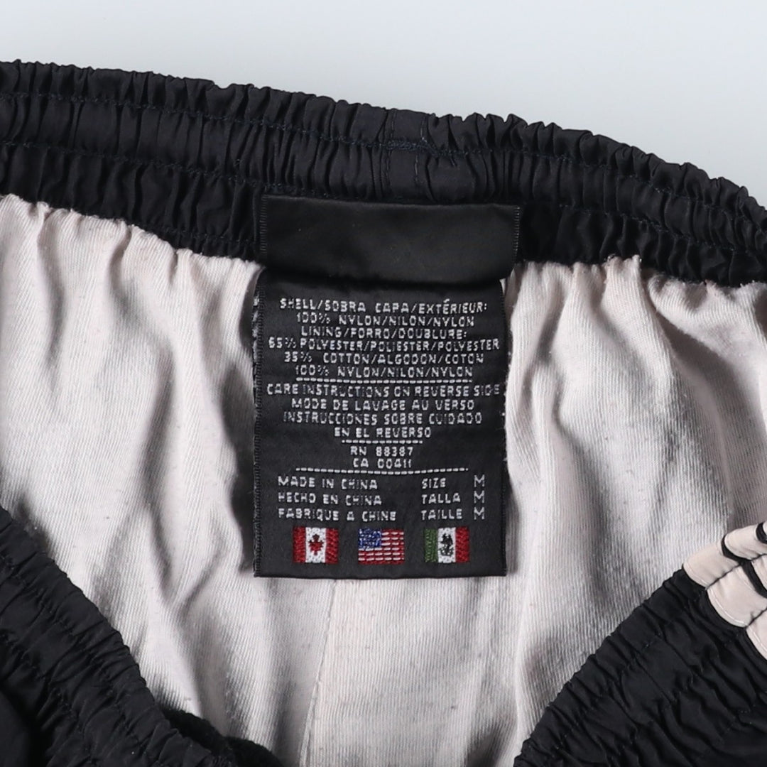 90'S Adidas nylon pants, rustling pants, men's size M, vintage Nylon black type Vintage Second Hand