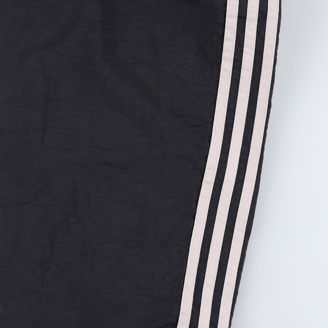 90'S Adidas nylon pants, rustling pants, men's size M, vintage Nylon black type Vintage Second Hand