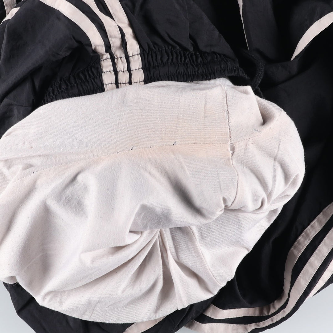 90'S Adidas nylon pants, rustling pants, men's size M, vintage Nylon black type Vintage Second Hand