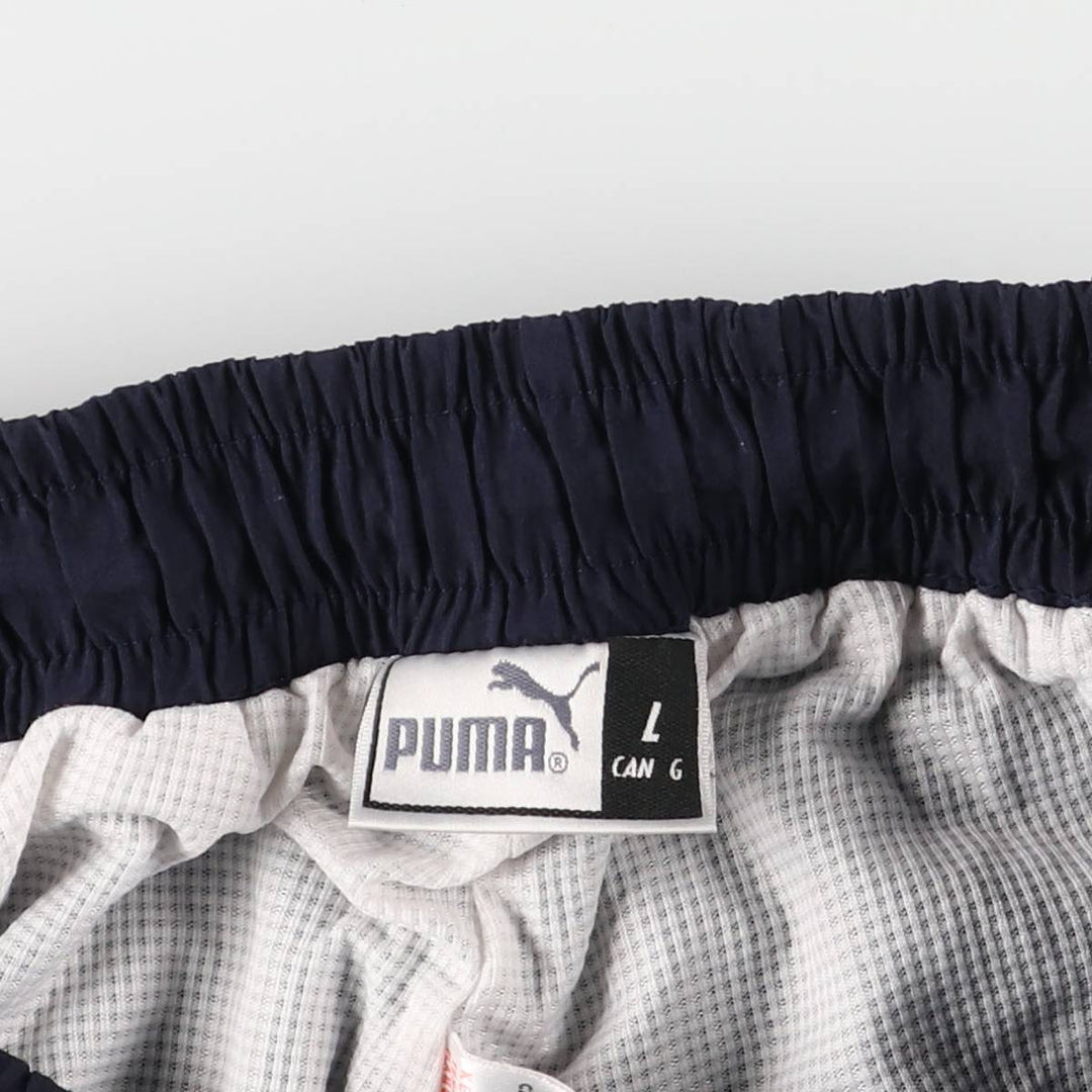90s-00'S Puma Nylon Pants, Shaka Shaka Pants, Men's Size L, Vintage Nylon navy blue type Vintage Second Hand