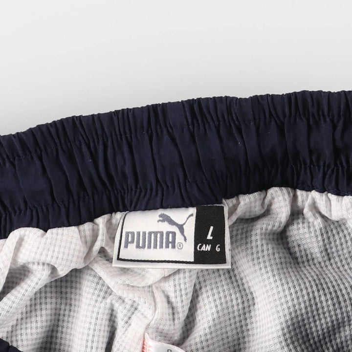 90s-00'S Puma Nylon Pants, Shaka Shaka Pants, Men's Size L, Vintage Nylon navy blue type Vintage Second Hand