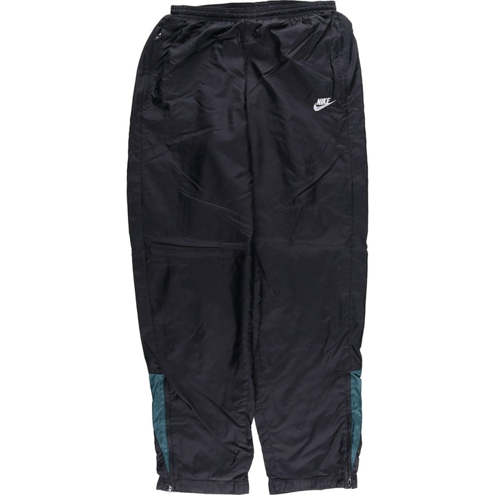 90'S Nike Nylon Pants, Shaka Shaka Pants, Men's M Size, Vintage Nylon black type Vintage Second Hand