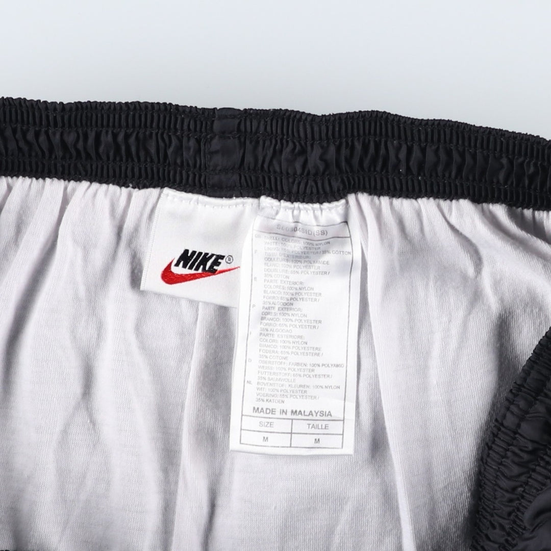 90'S Nike Nylon Pants, Shaka Shaka Pants, Men's M Size, Vintage Nylon black type Vintage Second Hand