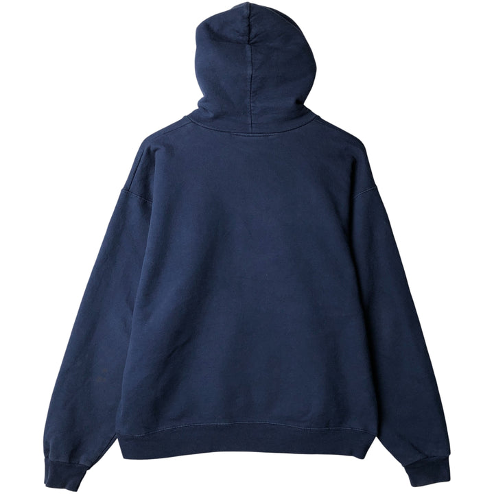 Thrasher Fire Pattern Pullover Hoodie, Men's Size M cotton navy blue type Vintage Second Hand