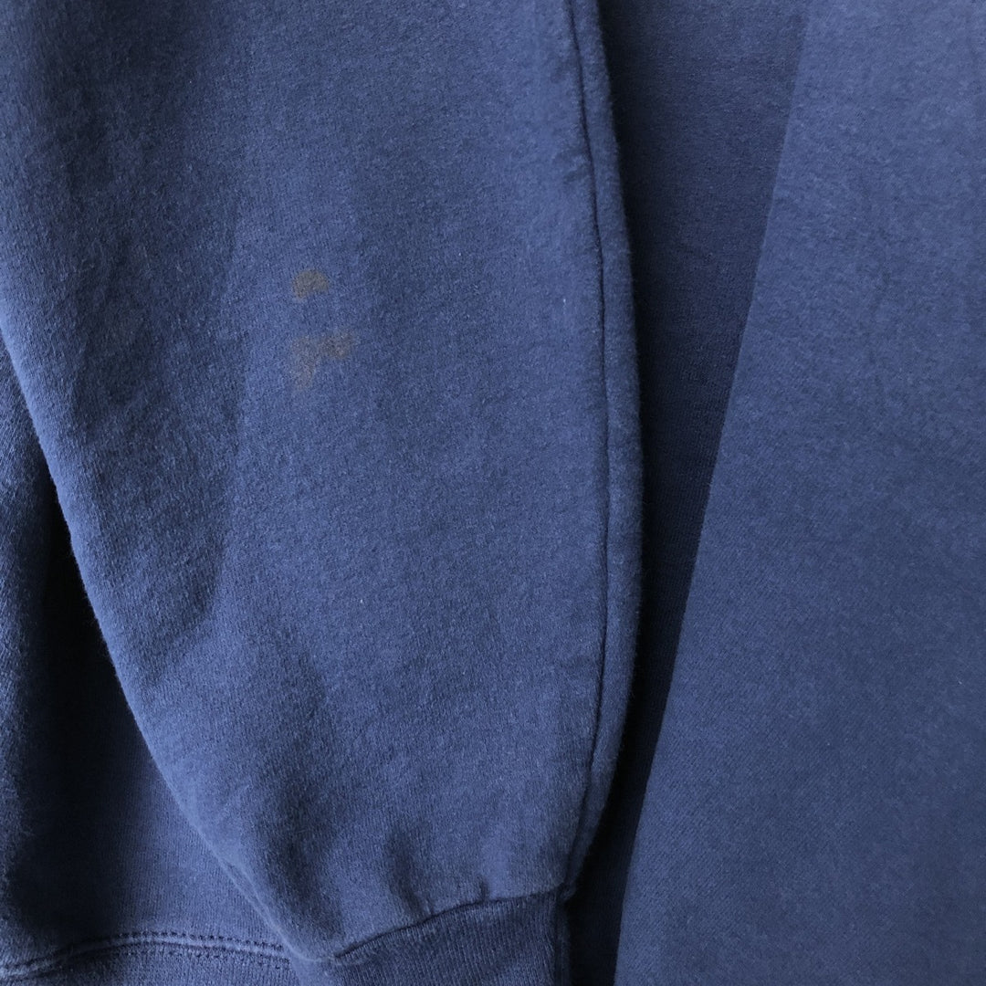 Thrasher Fire Pattern Pullover Hoodie, Men's Size M cotton navy blue type Vintage Second Hand