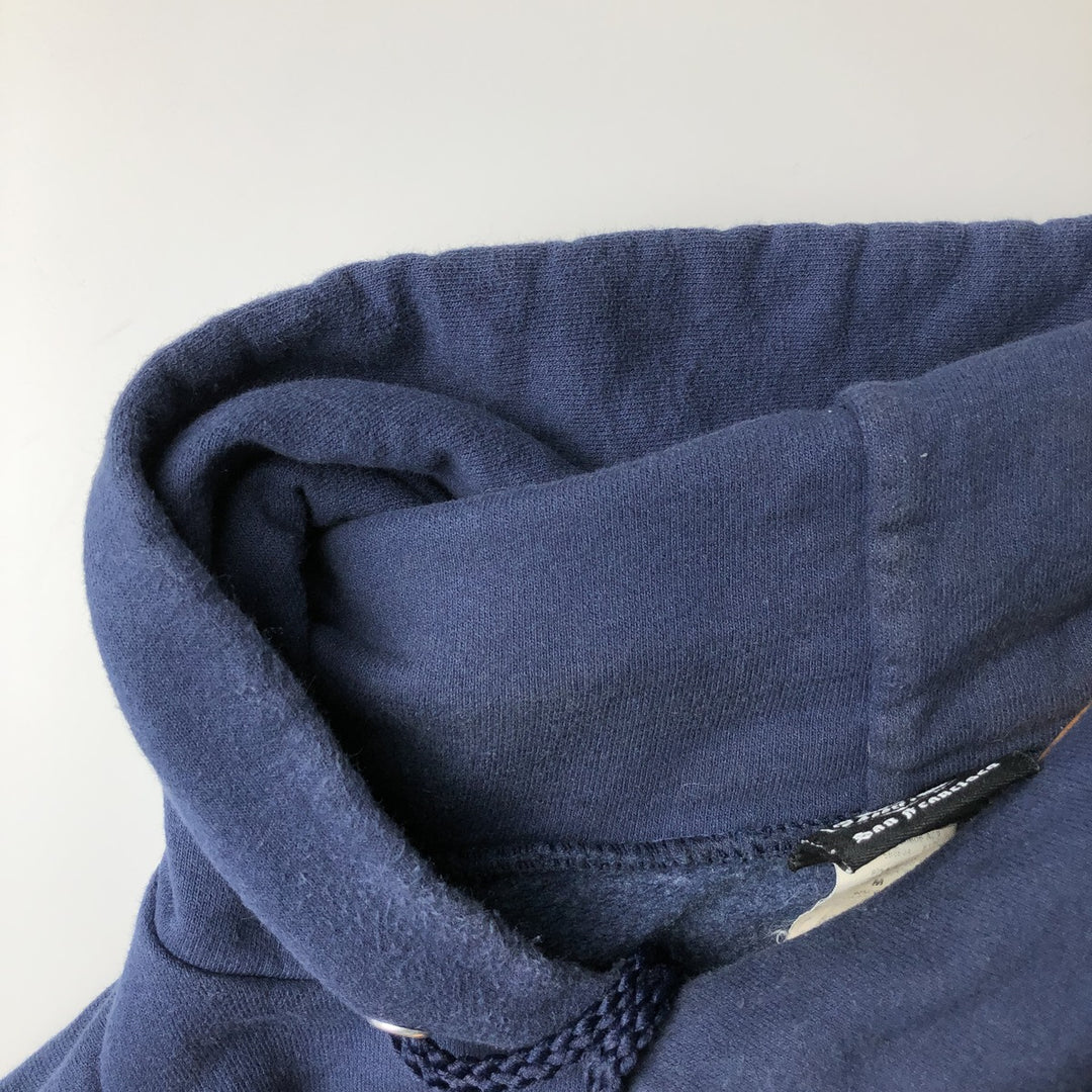 Thrasher Fire Pattern Pullover Hoodie, Men's Size M cotton navy blue type Vintage Second Hand