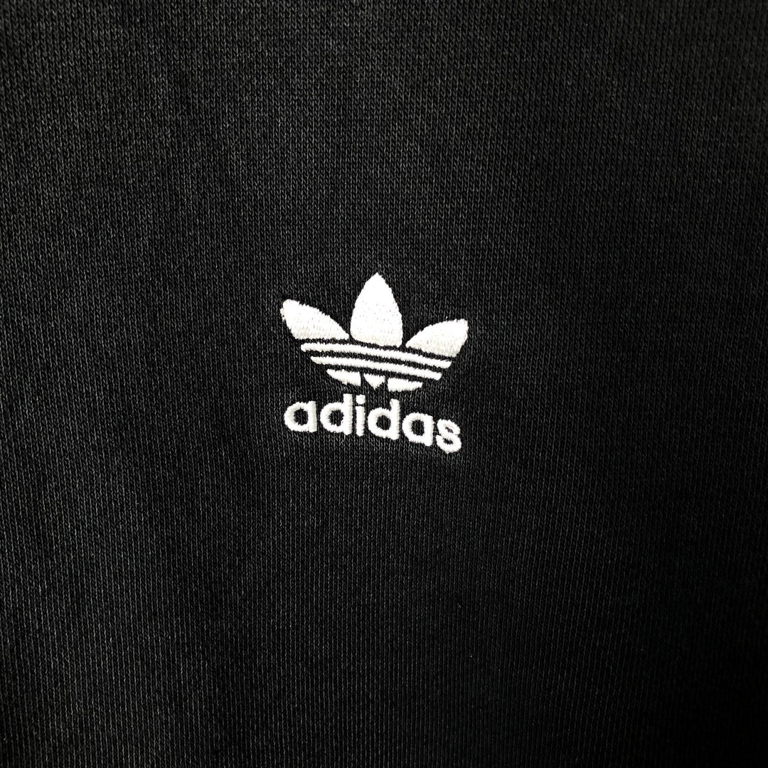 Adidas Originals Sweatshirt Pullover Hoodie, Men's Size M cotton black type Vintage Second Hand