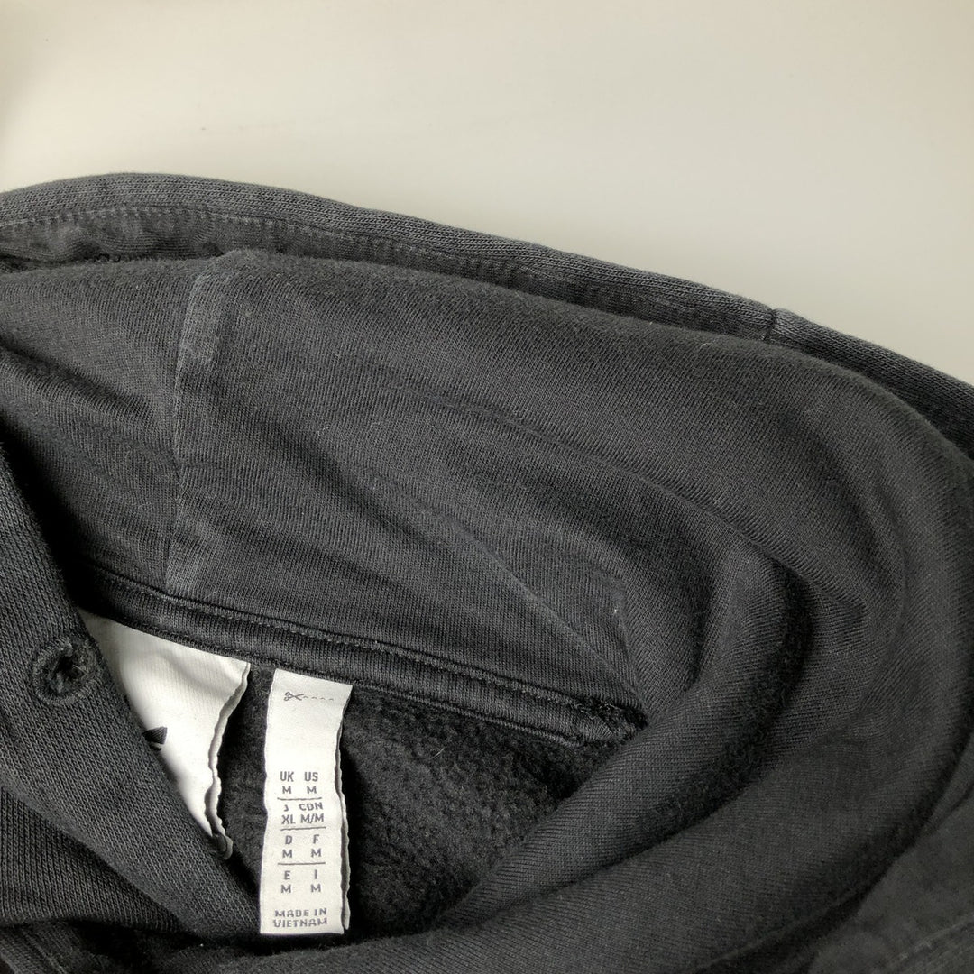Adidas Originals Sweatshirt Pullover Hoodie, Men's Size M cotton black type Vintage Second Hand