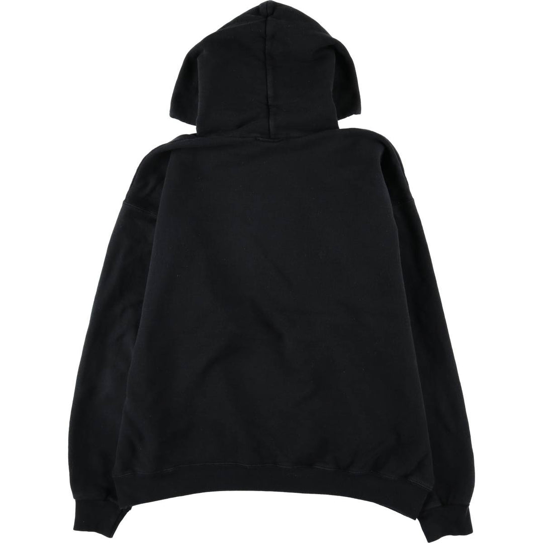 Thrasher Fire Pattern Pullover Hoodie, Men's Size L cotton black type Vintage Second Hand
