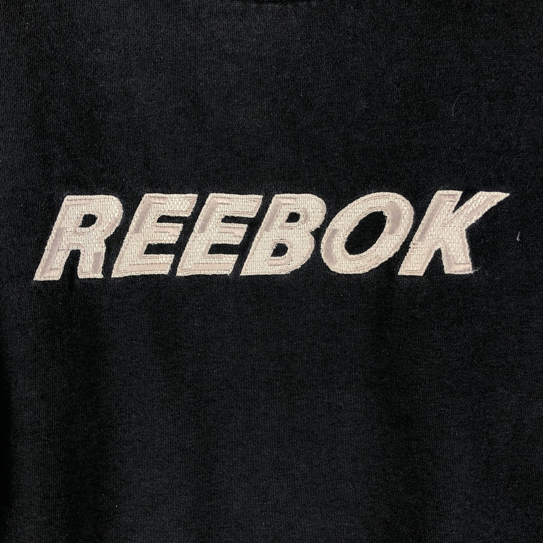 Reebok Sweat Pullover Hoodie Men's Size L polyester navy blue type Vintage Second Hand