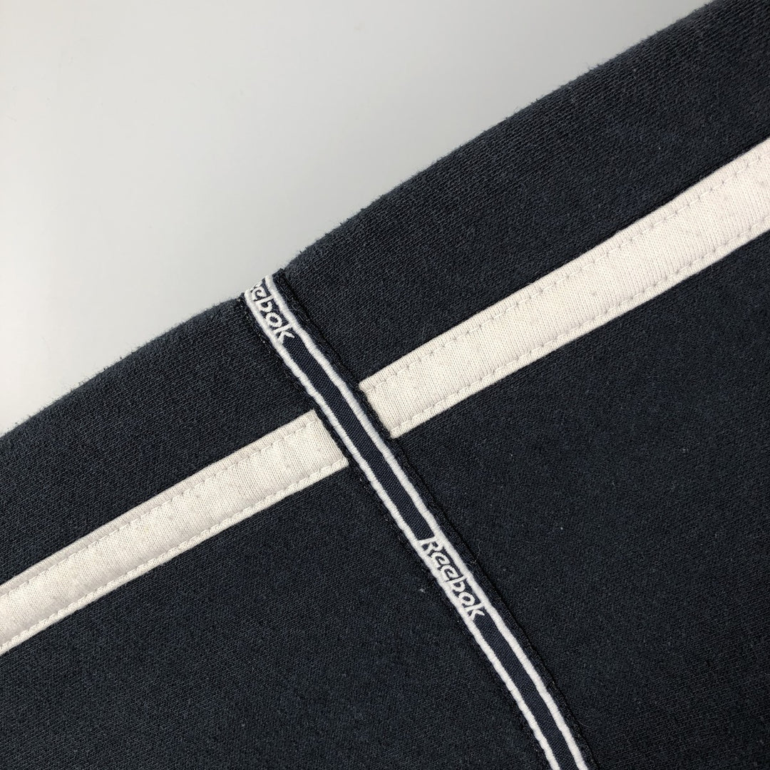 Reebok Sweat Pullover Hoodie Men's Size L polyester navy blue type Vintage Second Hand