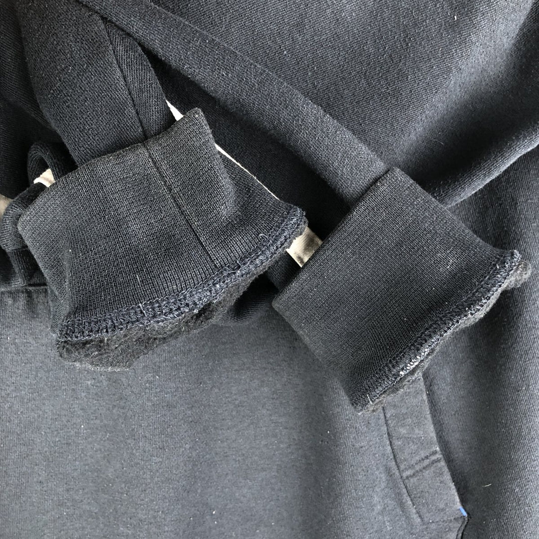 Reebok Sweat Pullover Hoodie Men's Size L polyester navy blue type Vintage Second Hand