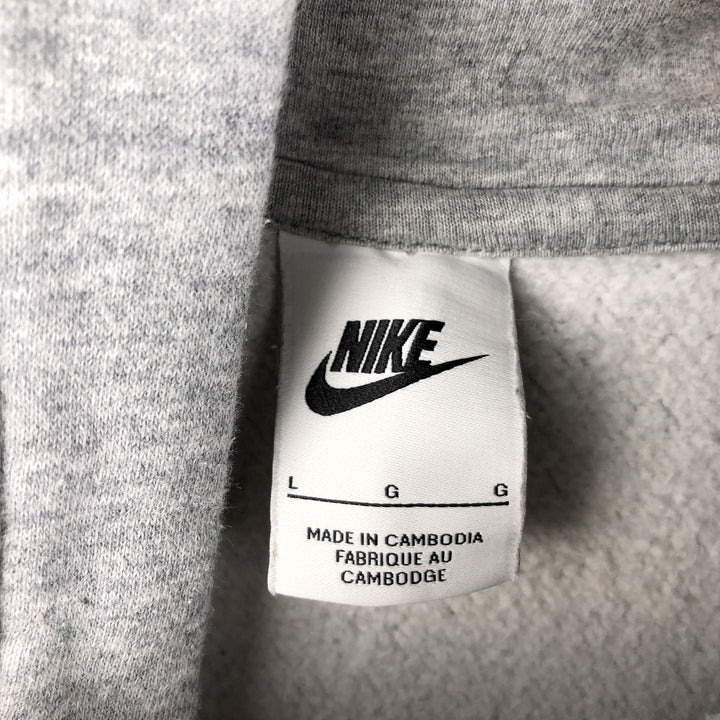 Nike Sweat Pullover Hoodie, Men's Size L cotton gray type Vintage Second Hand