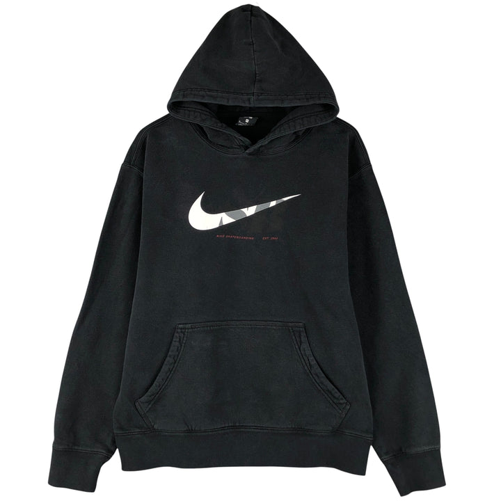 Nike SB sweatshirt pullover hoodie, men's size M cotton black type Vintage Second Hand