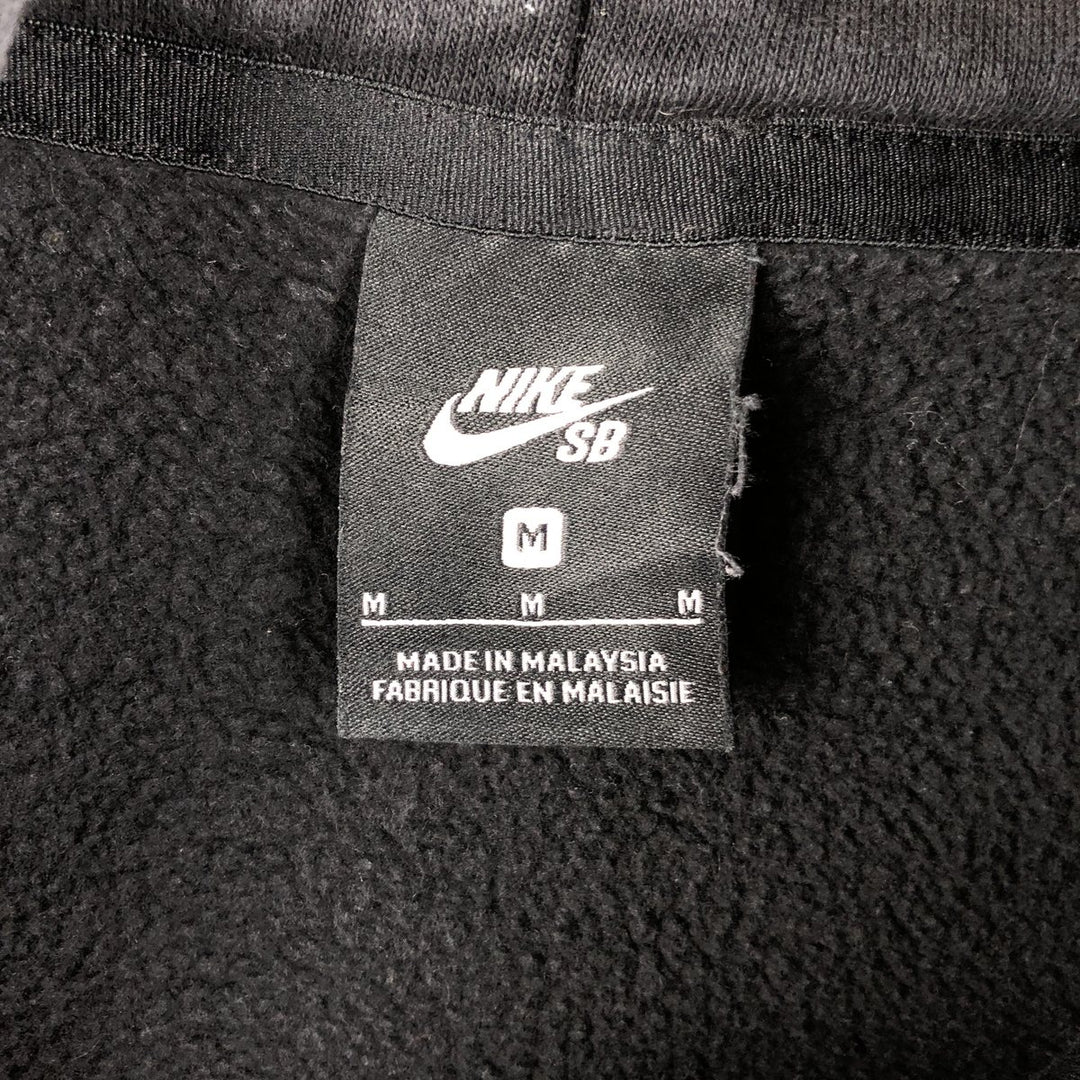 Nike SB sweatshirt pullover hoodie, men's size M cotton black type Vintage Second Hand