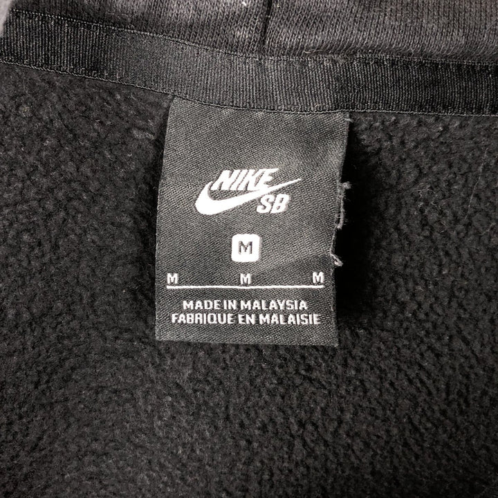 Nike SB sweatshirt pullover hoodie, men's size M cotton black type Vintage Second Hand