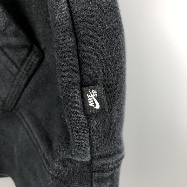 Nike SB sweatshirt pullover hoodie, men's size M cotton black type Vintage Second Hand