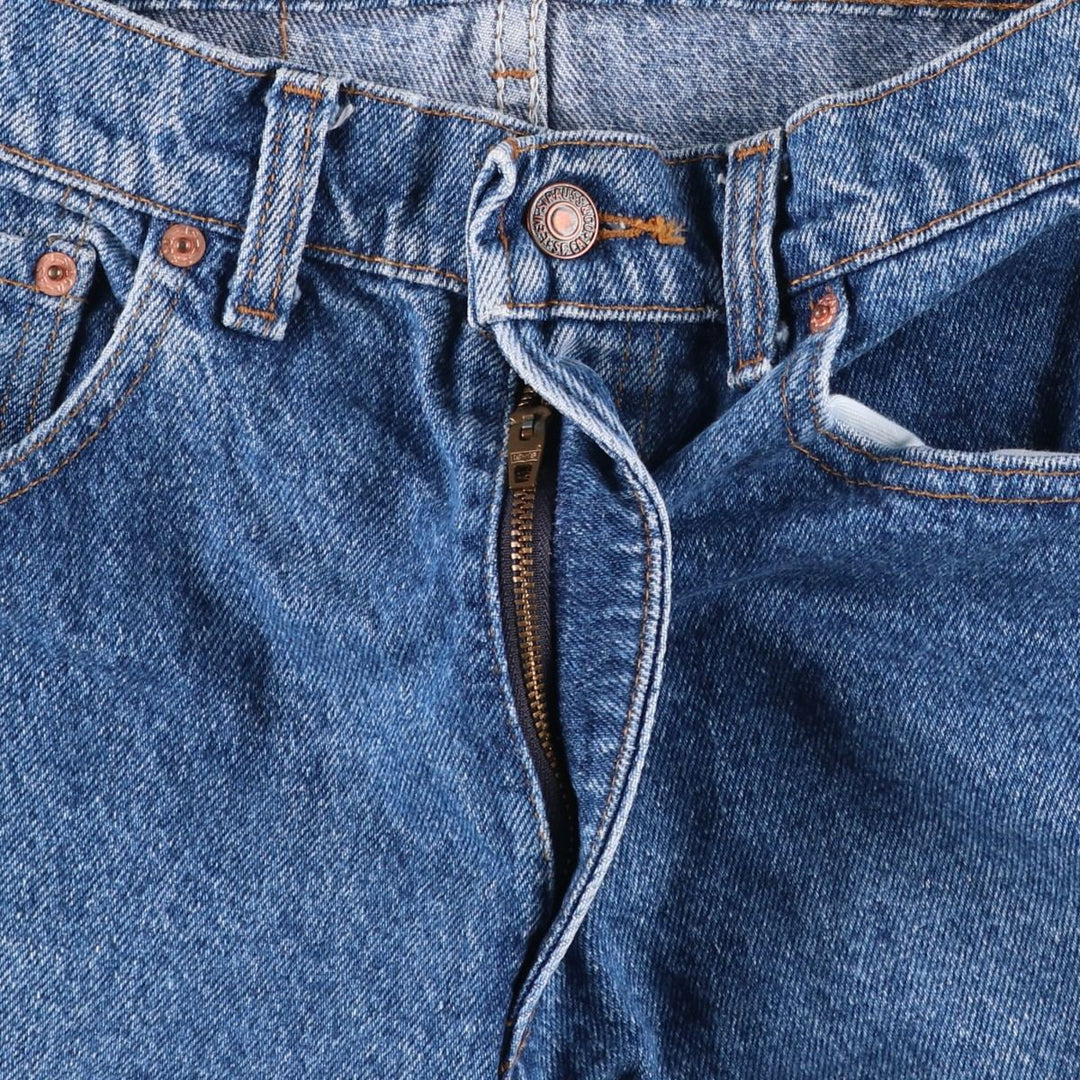 2000'S Levi's 550 Tapered Denim Pants, Made in USA, Men's Size W32 cotton Blue type light blue Vintage Second Hand