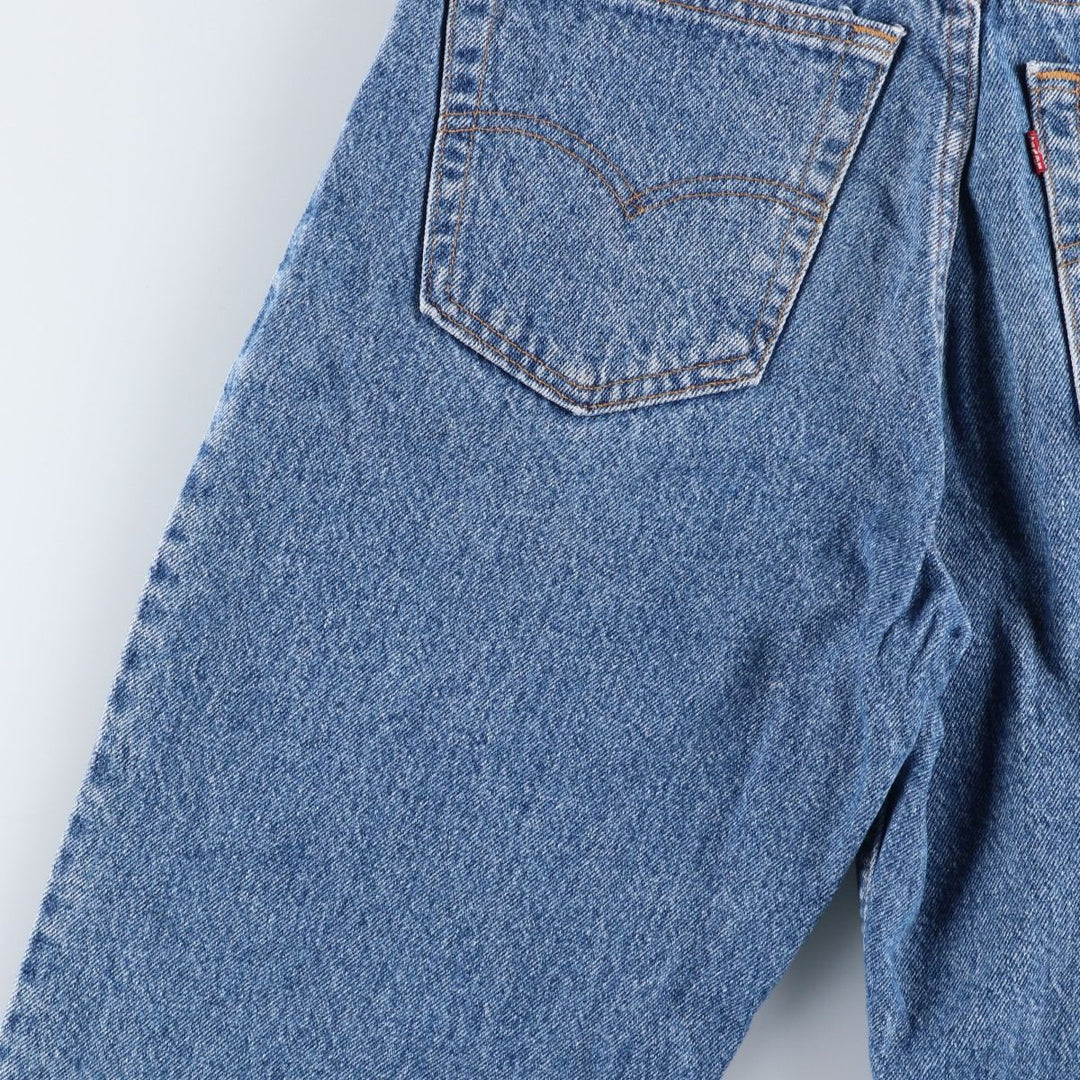 2000'S Levi's 550 Tapered Denim Pants, Made in USA, Men's Size W32 cotton Blue type light blue Vintage Second Hand