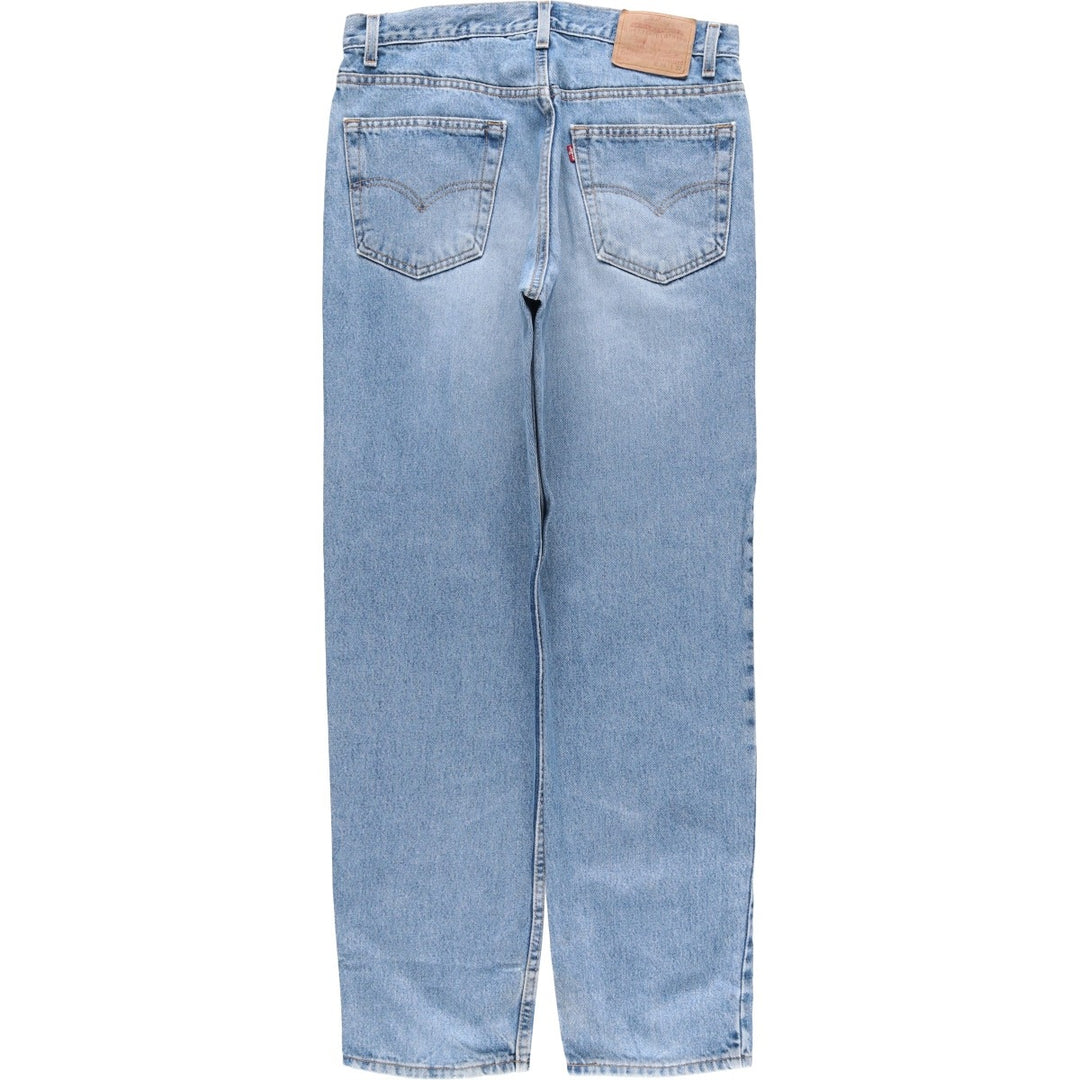 2000'S Levi's 550 Relaxed Fit Tapered Denim Pants, Made in USA, Men's Size 34 (approx.) cotton Blue type light blue Vintage Second Hand