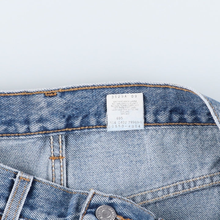 2000'S Levi's 550 Relaxed Fit Tapered Denim Pants, Made in USA, Men's Size 34 (approx.) cotton Blue type light blue Vintage Second Hand