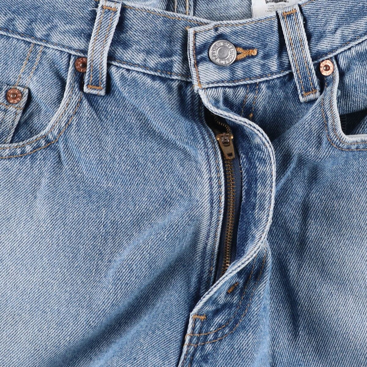 2000'S Levi's 550 Relaxed Fit Tapered Denim Pants, Made in USA, Men's Size 34 (approx.) cotton Blue type light blue Vintage Second Hand