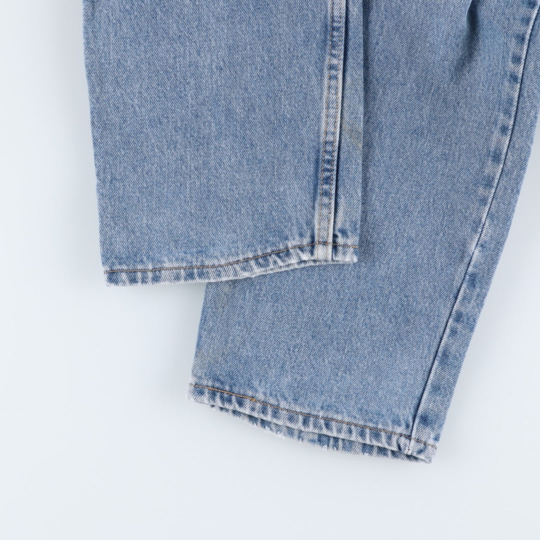 2000'S Levi's 550 Relaxed Fit Tapered Denim Pants, Made in USA, Men's Size 34 (approx.) cotton Blue type light blue Vintage Second Hand