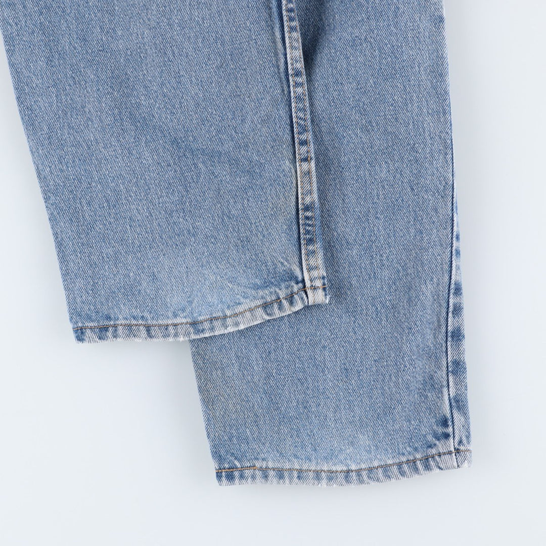 2000'S Levi's 550 Relaxed Fit Tapered Denim Pants, Made in USA, Men's Size 34 (approx.) cotton Blue type light blue Vintage Second Hand