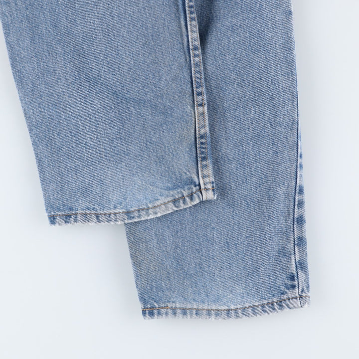 2000'S Levi's 550 Relaxed Fit Tapered Denim Pants, Made in USA, Men's Size 34 (approx.) cotton Blue type light blue Vintage Second Hand