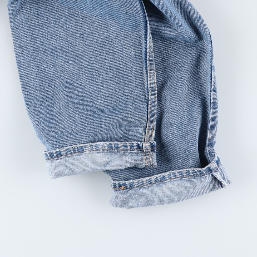 2000'S Levi's 550 Relaxed Fit Tapered Denim Pants, Made in USA, Men's Size 34 (approx.) cotton Blue type light blue Vintage Second Hand