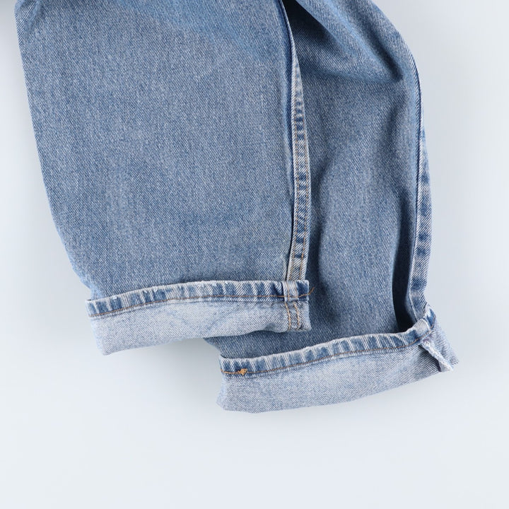 2000'S Levi's 550 Relaxed Fit Tapered Denim Pants, Made in USA, Men's Size 34 (approx.) cotton Blue type light blue Vintage Second Hand