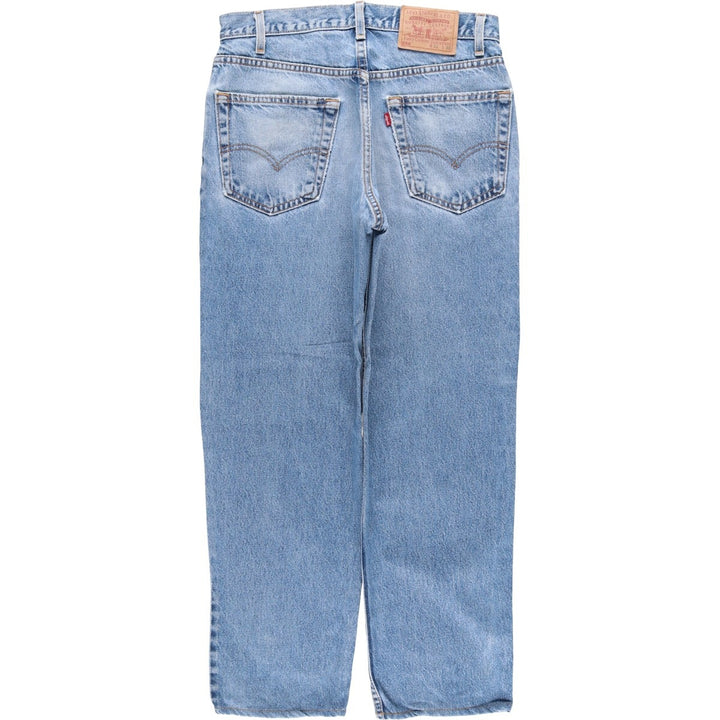 2000'S Levi's 550 Relaxed Fit Tapered Denim Pants, Made in USA, Men's Size W30 cotton blue type Vintage Second Hand