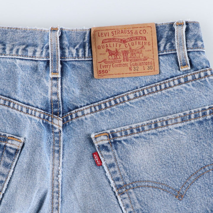 2000'S Levi's 550 Relaxed Fit Tapered Denim Pants, Made in USA, Men's Size W30 cotton blue type Vintage Second Hand