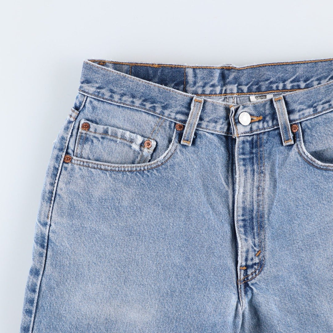 2000'S Levi's 550 Relaxed Fit Tapered Denim Pants, Made in USA, Men's Size W30 cotton blue type Vintage Second Hand