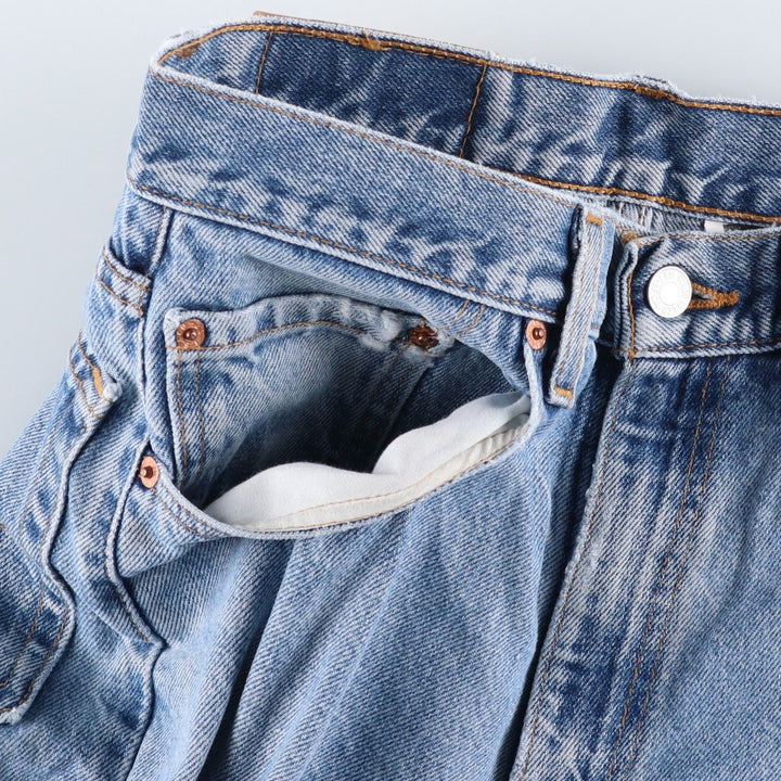 2000'S Levi's 550 Relaxed Fit Tapered Denim Pants, Made in USA, Men's Size W30 cotton blue type Vintage Second Hand