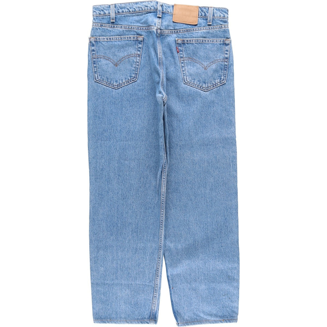 90'S Levi's 550 Relaxed Fit Tapered Denim Pants Made in USA Men's W35 Vintage cotton Blue type light blue Vintage Second Hand